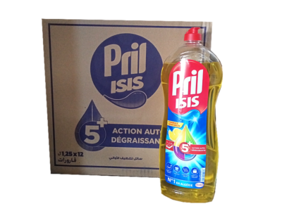 Pril ISIS 5en1+Lemon 1,25L x 12